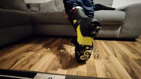 Haix Fire Hero 2 firefighter boots are crushing a banana