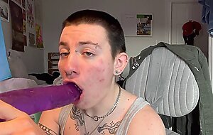 tomboy gets his throat and boypussy fucked