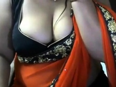 Indian Bhabhi in sari Armpit Tease