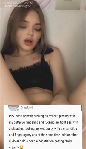 fucking all my holes and getting really creamy xx