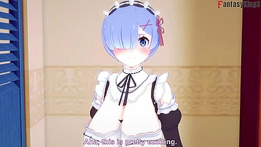Rem Fucking hard and naked sex - RED POV - big boobs maid Re: Zero - Watch the full and POV version on Sheer or PTRN: Fantasyking3 - copy - copy