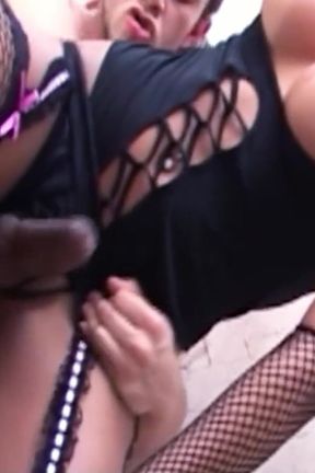 Big Tit Latina Tranny Gets a Hot Anal Fuck