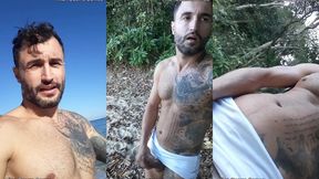 punheta e gozada em publico na praia paradisiaca com o lutador de mma allan guerra gomes