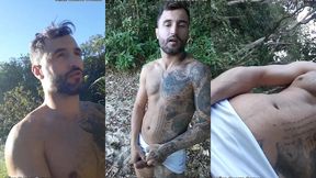 punheta e gozada em publico na praia paradisiaca com o lutador de mma allan guerra gomes