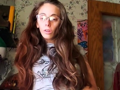 Pale amateur teen brunette Lynn Love