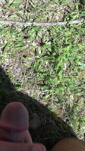 OMG!!! Real voyeur runs away after I start pissing from my hairy pussy   Clip 1