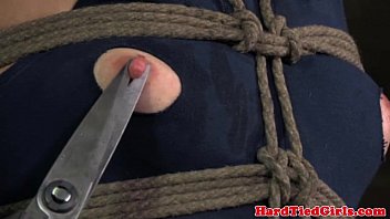 Crotch rope bondage sluts dress cut off