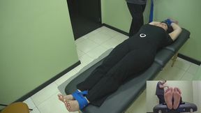 Ticklish KaChan wrapped up fetish session (multicamera Body-Feet)