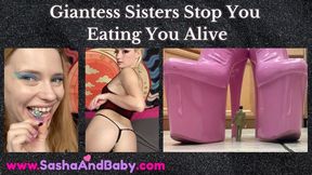 Giantess Sisters Crush You and Eat You Alive - Vore Fetish - Giant Woman - Boots - Stomping - Tiny Man - Giantess POV - Eaten Alive - Swallowed Whole