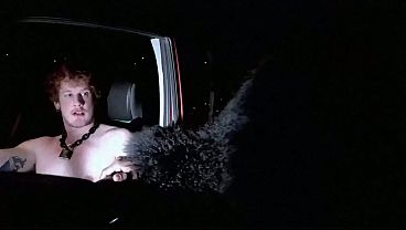 Cruised Outdoors for a Roadside Fuck by Big Dicked Muscle Stranger