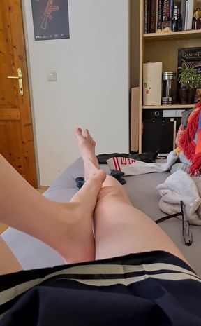 My Feet Want Someone to Lick Them! I Love My Legs and Feet Being Touched and Stroked...