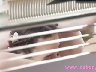 Lesbea Brunette nymphs doggystyle pussy licking tribbing and orgasmic 69
