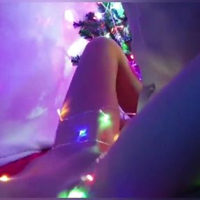 Miss Christmas asks Santa for an orgasm and a hard cock!