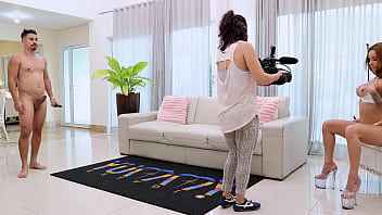 Behind the Scene from Cute young Brazilian Bruna Santos getting fisted by Allan Chocolate before and then intense 3 on 1 with DAP ,DP DPV ,footjob and a lot of pee drinking