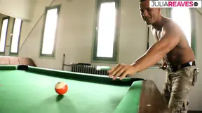 Horny Milf gets fucked by two huge cocks outdoor