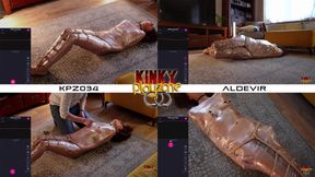 Wrapped Orgasm for Aldevir - Free seconds of a beautiful mummified girl in saran wrap