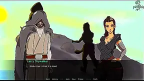 Rey Seduces Her Mentor with Naughty Blowjobs Teasing in Steamy Star Wars Hentai