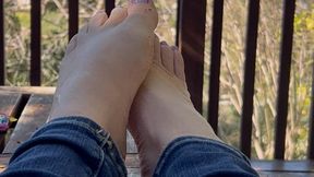 So cal sun on my feet