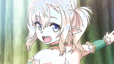Elf gets the ultimate uncensored hentai surprise: a hot creampie in this anime orgy!