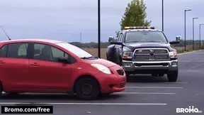 Tattooed tow trucker pounds hairy dudes tight asshole