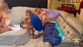 After-hours Filth: a Late-night Swinger Orgy with 3 Studs and 4 Sluts