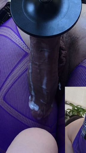 Big Hairy Milf Pussy Getting Fucked By Fuck Machine   Clip 2