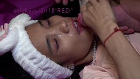 stickyasian18 cici says  sorry sir i take money! me suck what?  sticky face girl!