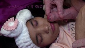 stickyasian18 cici says  sorry sir i take money! me suck what?  sticky face girl!