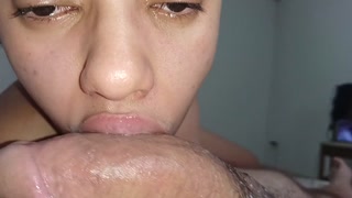 the slobberiest blowjob, full of spit and wet you will ever see, an infallible technique🍆💦🤤😋💦💦