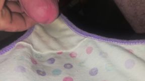 cumming on big panties