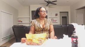 Goddess Leah enjoys a seafood boil
