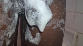 Cms Cleaning His Big Black Uncut Cock