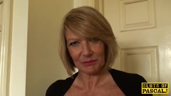 Sultry British Granny's Steamy Self-Love Session