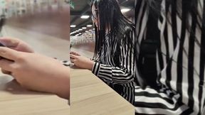 i meet estefani at the mall when i was going to eat