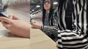 i meet estefani at the mall when i was going to eat