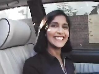British Indian chick gets picked up and fucked