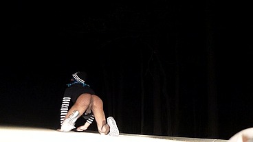 FEMBOY RIPS FISHETS TWERK & CUMS SWALLOWING BIG DIDLO...