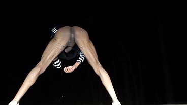 FEMBOY RIPS FISHETS TWERK & CUMS SWALLOWING BIG DIDLO...