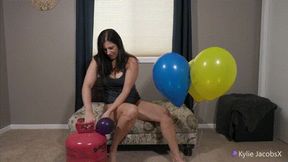 Inflate 15 Helium Balloons With Tank - Kylie Jacobs - WMV 1080p HD