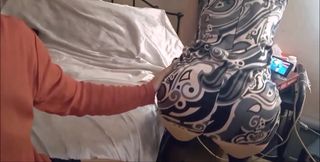 787 - I - French Amateur Doggystyle Fuck, Satin Lingerie