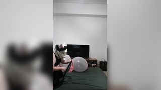 three Monstrous Balloons Pumping