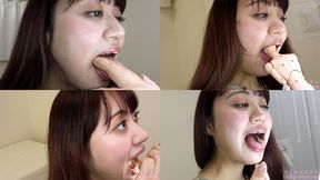 [Premium Edition]Yukino Nagasawa - Showing inside cute girl's mouth, chewing gummy candys, sucking fingers, licking and sucking human doll, and chewing dried sardines mout-177-PREMIUM - MOV