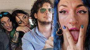 Stranded Lesbian Hitchhikers Share My Cock - Double Bj - Outdoor Standing Fuck With Edone Kaliyuga And Brisen Lestrange