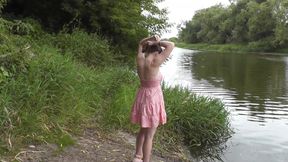 Solo Camping Without Panties