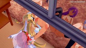 Petite brown girl gets gangbanged at an all white wedding