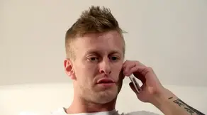 Two blonde guys fuck each other in the ass