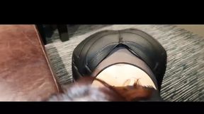 Leather Ass Fetish Blowjob Huge Cumshot