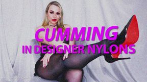 Cumming In Designer Nylons