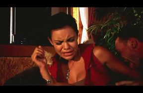 Inked couple fucked sexy babe