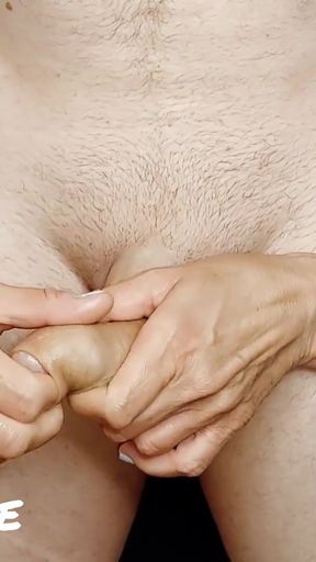 Thrilling moment from &quot;British Dirty Talk Guide To Uncircumcised Penis Massage (Milking-time)&quot;